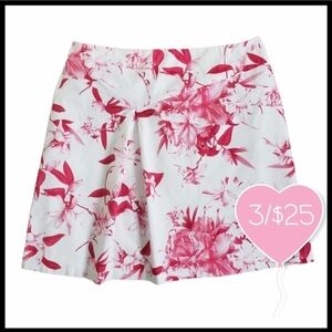 ⭐️3/$25⭐️ Jessica Sport Women's Floral Pleated Skirt Size 16 Pink White